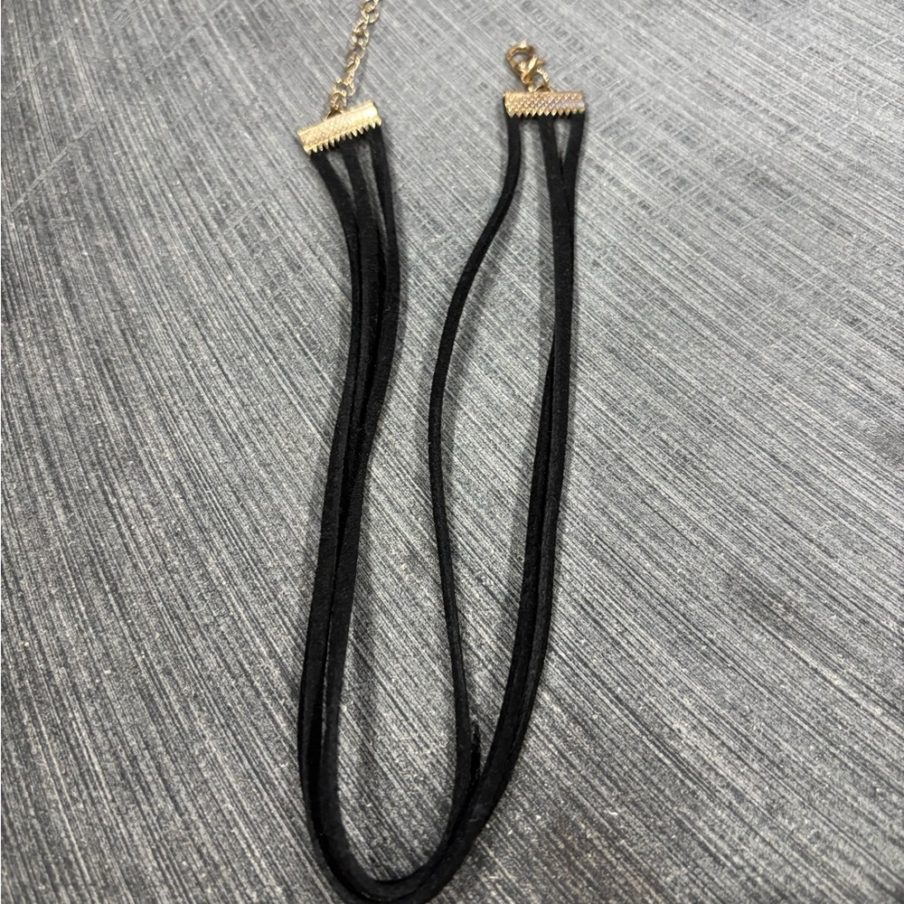 Black Suede Choker Necklace